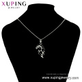 33645 xuping moda negro pistola de color dragón de acero inoxidable unisex fresco collar colgante